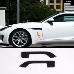 ジャガー 2個 F-TYPE 2013-2024 ABS のサイドフェンダーベントトリム カバー カーアクセサリー カスタムパーツ アクセサリー