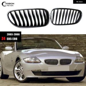 BMW シングルスラットグロスブラック ABS 交換車フロントバンパー レーシンググリル Z4 2003-2008 E85 E86 クーペコンバーチブル カスタム