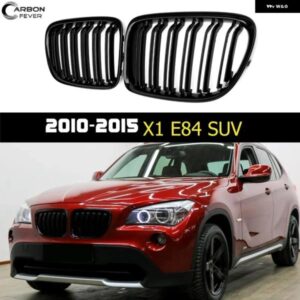 BMW フロントバンパー キドニーグリル X1 E84 2011 - 2015 デュアル単線レーシンググリル ABS 交換用オートスタイリング 2PC カスタムパー