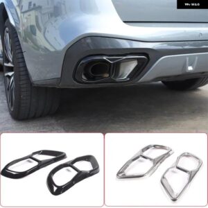 BMW X5 G05 X6 G06 X7 G07 2019-2022 M60 ステンレス パイプ喉排気出力テールフレームトリム カバー アクセサリー カスタムパーツ アクセサ