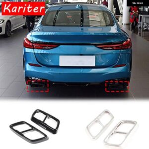 BMW 2シリーズ F44 2020-2023 4 ドアバージョン ステンレス ブラックテールマフラーマフラー出力カバー カーアクセサリー カスタムパーツ