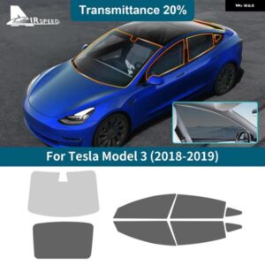 テスラ ティントフィルム モデル 3 MODEL3 2018 2019 フロントリアサイドウィンドウ ソーラー UV プロテクター夏アクセサリー