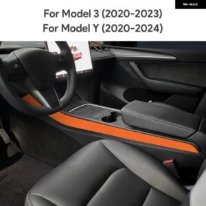 テスラ イタリアスーパースエードステッカー モデル 3 2020-2023 モデル Y 2020 2021 2022-2024 カーセンターコンソ