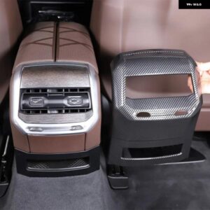 BMW 7シリーズ 2023 2024 ABS カーボン車リアエアコンアウトレットベントフレームカバー トリム カーアクセサリー カスタムパーツ アクセサ