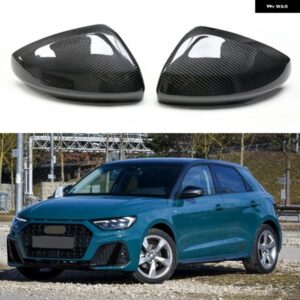 アウディ A1 改善スティックカーボン車外側ウイングミラー トリム バックミラー カバー 2019-21 カスタムパーツ アクセサリー 交換用部品