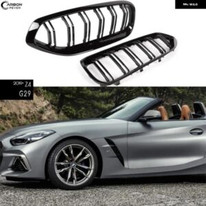 BMW G29 フロントバンパー グリル ピアノグロスブラック フロントキドニーラジエーター グリル 2 スラット ABS Z4 G29 ロードスター 2019+