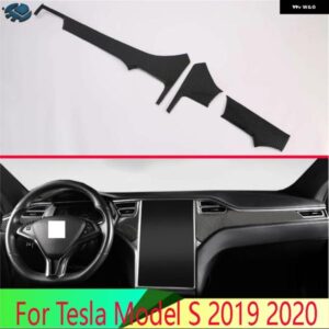 テスラ モデル S 2019-2022 カーアクセサリーカーボンスタイルセンターコンソールインテリア 計器パネル トリム 周り カスタムパーツ ア