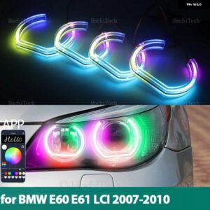 BMW シーケンシャルアプリ リモコン DTM スタイル マルチカラーモード エンジェルアイズ リング LED ウインカー E60 E61 フェイスリフト 20