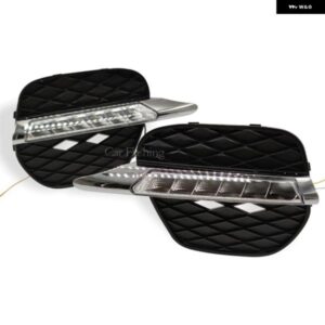 BMW 車 DRL X5 E70 2011 2012 2013 LED デイタイム ランニングライト 昼光フォグヘッドランプ カバー とイエローウインカー カスタムパーツ