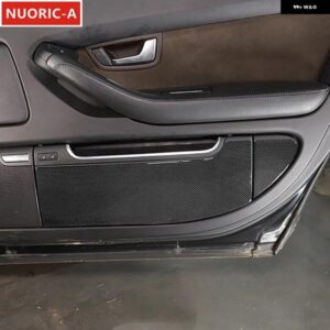 アウディ カーボンドアアンチキックパネル 装飾カバー トリム A8 2004-2012 スタイリングインテリア アクセサリー カスタムパーツ アクセサ