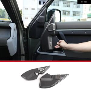 ランドローバー ABS カーボン ディフェンダー 110 2020-2024 フロントドア A ピラーホーンカバー 装飾カバー カーアクセサリー カスタムパ