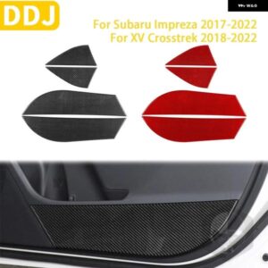 スバル インプレッサ CROSSTREK 2017-20-2022 アクセサリーカーボンインテリア ドア 収納 パネル トリム ステッカー カス