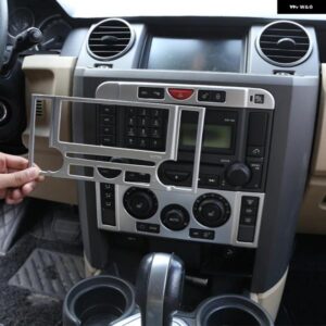 ランドローバー 2004-2009 ディスカバリー 3 LR3 ABS ブラック中央制御モードボタンフレームカバー ステッカー インテリア アクセサリー カ