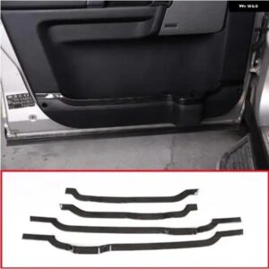 ランドローバー 4個 黒木目 ABS ドア装飾ストリップトリム アクセサリー ディスカバリー 4 LR4 2010-2016 カスタムパーツ アクセサリー 交