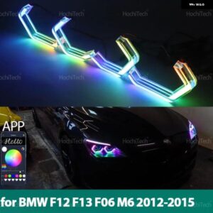 BMW 6シリーズ F12 F13 F06 M6 2011-2017 RGB マルチカラーライト リング APP 制御ウインカー点滅 DRL LED エンジェルアイキット カスタム