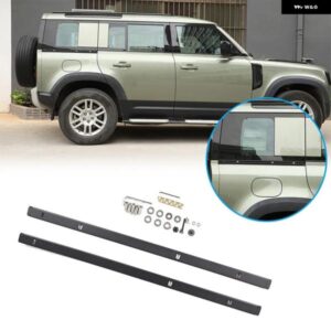 ランドローバー ディフェンダー 110 2020-2024 合金黒リアウィンドウ アンダー拡張スロットキット車 外装 アクセサリー カスタムパーツ ア
