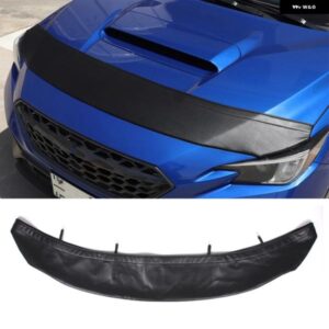 スバル WRX 2021-2023 ブラックレザーボンネット砂と石ディフレクターカバー 外装 アクセサリー カスタムパーツ アクセサリー 交換用