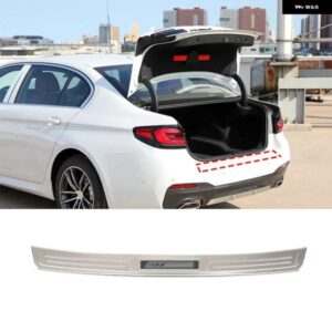 BMW 5シリーズ G30 2018-2023 ステンレス ト ランクリアバンパー ガードプレートカバー トリム カーアクセサリー カスタムパーツ アクセサ