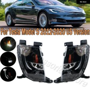 テスラ LED フロントバンパー フォグライト フォグランプ アセンブリフォグランプ FOGLIGHT モデル S 2012-2015-20 US