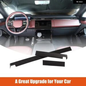 ランドローバー レンジローバースポーツ L461 2023 + ABS カーボンカーセンターコンソール装飾ストリップステッカー カーアクセサリー 3個