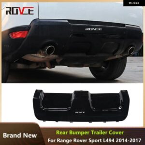 ランドローバー グロスブラックリアトレーラーカバー アンダーガードプレート レンジローバースポーツ 2014-2017 L494 LR059941 アクセサリ