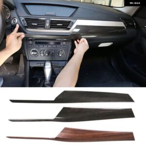 BMW X1 E84 2011-2015 ABS カーボンカーセンターコンソール装飾パネル カバー ステッカー カーインテリア アクセサリー LHD カスタムパーツ