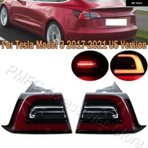 テスラ LED アウトサイドテールライト ウィンカーインジケーターブレーキ ランプ 車 モデル 3 2017-2021 米国バージョン 10773