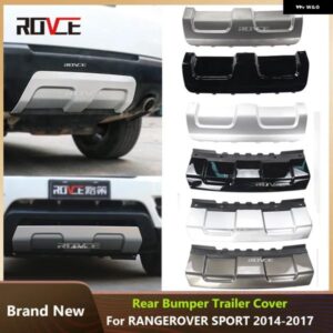 ランドローバー フロント/バックトレーラーカバー レンジローバースポーツ 2014-2017 リアバンパー トレーラーカバー アンダーガードプレー
