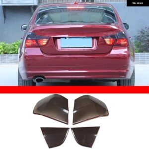 BMW 2009-2012 3シリーズ 320I テールライト 黒化シェル ABS クリアグレーテールライト カバー テールライト 装飾カバー カスタムパーツ ア