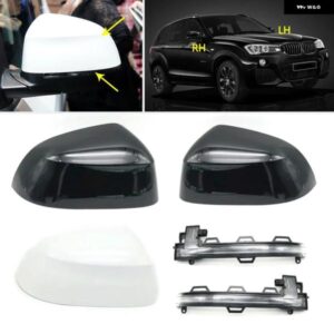 BMW ドアサイドバックミラー カバー キャップ とインジケータライト ランプ X3 X4 X5 X6 F15 F16 F25 F26 カスタムパーツ アクセサリー 交