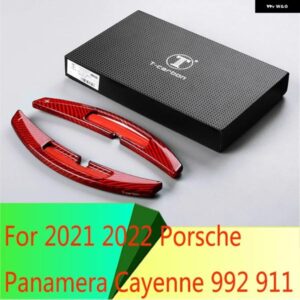ポルシェ 2021 2022 パナメーラカイエン 992 911 カーボンステアリングホイール シフトパドル延長カーアクセサリー カスタムパーツ ア