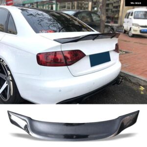 アウディ トランクスポイラー カーボン A4 B8 セダン 2008 - 2012 自動リアトランクウイング R スタイル FRP 再アクセサリースポイラー カ