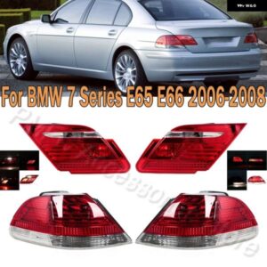 BMW テールライト アセンブリブレーキ ライト ウィンカーフォグランプ 7シリーズ E65 E66 2006-2008 63216937516 63216938517 カスタムパー