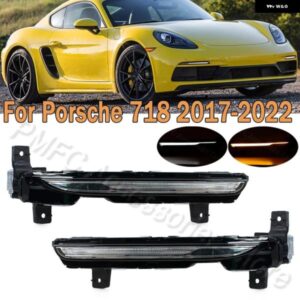 ポルシェ 車 DRL LED デイタイム ランニングランプ ウィンカーランプ フォグランプ 718 2017-22 982953041B 98295