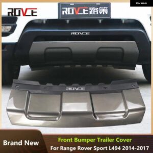 ランドローバー フロントトレーラーカバー レンジローバースポーツ L494 2014-2017 フロントバンパー ガードボードプレートアクセサリー カ