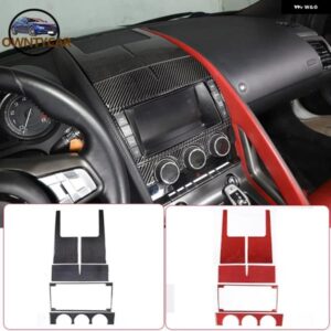 ジャガー ソフトカーボン F-TYPE 2013-22 中央制御パネル 空調調整パネル ステッカー カーアクセサリー カスタムパーツ アクセサリー
