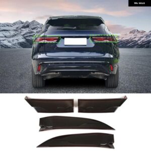 ジャガー F-PACE 2021-2024 ABS ブラックテールライト カバー インジケーターライト カバー 装飾アクセサリー カスタムパーツ