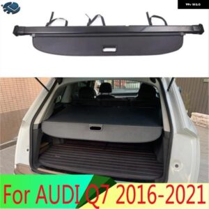 アウディ Q7 2016-2021 アルミ + キャンバスリアカーゴカバー プライバシートランクスクリーンセキュリティシールドシェード ACCESSORIE カ