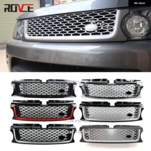 ランドローバー 1個 フロントバンパー グリル レンジローバースポーツ L320 2010-13 ABS カースタイリングメッシュグリル アクセサリー カ