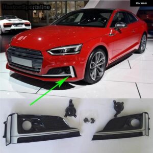 アウディ A5 フロントフォグランプ マスクグリル カバー フロントバンパー フォグランプ グリル 2017UP スタンダードバンパー S5 バンパー