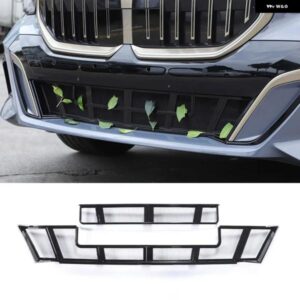 BMW 5シリーズ G60 I5 2024 ABS ブラックフロントバンパー グリル エアインテークカバー メッシュ装飾アクセサリー カスタムパーツ アクセ