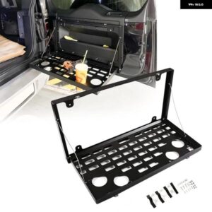 ランドローバー 合金マットブラックテールゲートテーブルリアドア折りたたみ 収納 ブラケットアクセサリー ディフェンダー 2020-2024 カス
