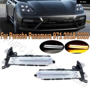 ポルシェ 車 LED DRL デイタイム ランニングランプ フロント信号ランプ カーアクセサリー パナメーラ 971 2018 2019 2020