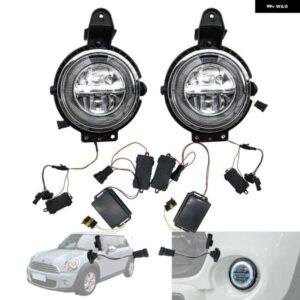 BMW ミニクーパー DRL LED デイタイム ランニングライト R55 R56 R57 R58 R59 R60 R61 DRL フォグランプ エンジェルアイ付き カスタムパー