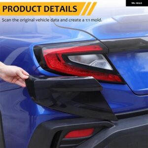 スバル WRX 2022-2024 ABS 黒化テールライト ブラックシェルテールライト トリム カバー ステッカー カーアクセサリー カスタム