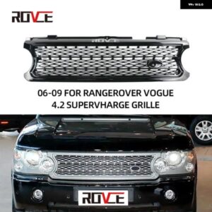 ランドローバー フロントバンパー ABS グリル レンジローバーヴォーグ 2006-2009 L322 4.2 自動車 外装 アクセサリー カスタムパーツ アク
