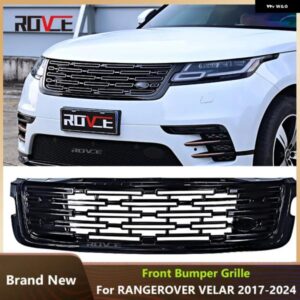 ランドローバー フロントグリル レーシンググリル レンジローバー ヴェラール L560 2017-2024 LR092628 アップグレード 2024 スタイル メッ