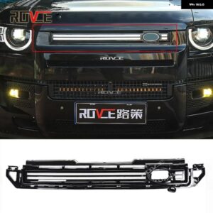ランドローバー フロントバンパー グリル LED ダイナミック ライト デイランニングライト 呼吸ランプ ディフェンダー 2020-2023 90 110 130