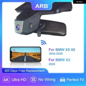 BMW ダッシュ カメラ X5 G05 X6 G06 FACELIFT/NBSP 2024 2025 ARB WIFI CONNECT OEM スタイル ビデオ レコーダー X3 2025 G45 カスタム