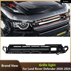 ランドローバー スタイル フロントバンパー グリル LED ダイナミック ライト ブリージングランプ 付き ディフェンダー L663 2020-2024 90 1